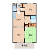 ロイヤルハイツ三石 3DKの間取り