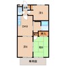 ロイヤルハイツ三石 3DKの間取り
