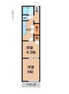 ハイツ橿山Ⅰ 2Kの間取り