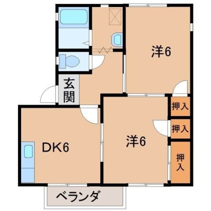 間取図 コスモ・スペース１１ AB
