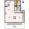 シンフォニータウンⅢ　E棟 1Rの間取り
