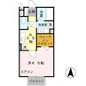 リーフ グリーン 1Kの間取り