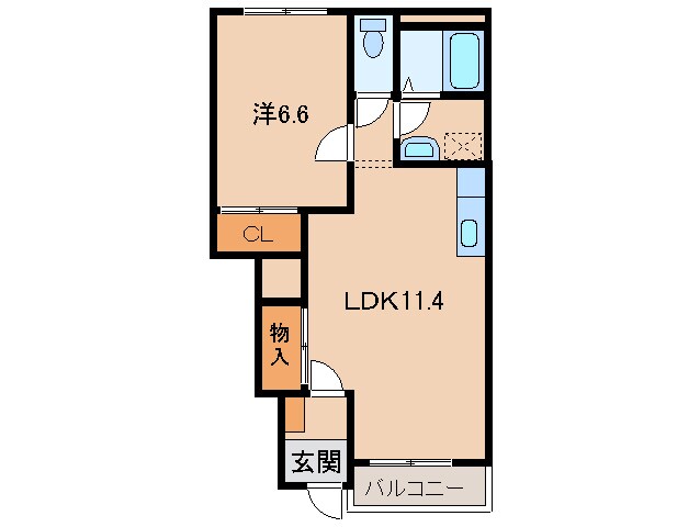 間取り図 和歌山線/船戸駅 徒歩28分 1階 築16年