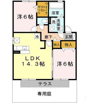 間取図 パイン テイル　Ｃ棟