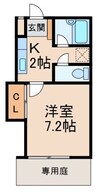 リヴェールコート 1Kの間取り