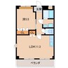 ウインドソング 1LDKの間取り
