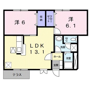 間取図 和歌山線/紀伊山田駅 徒歩19分 1階 築23年