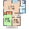 和歌山線/岩出駅 徒歩30分 2階 築35年 2LDKの間取り