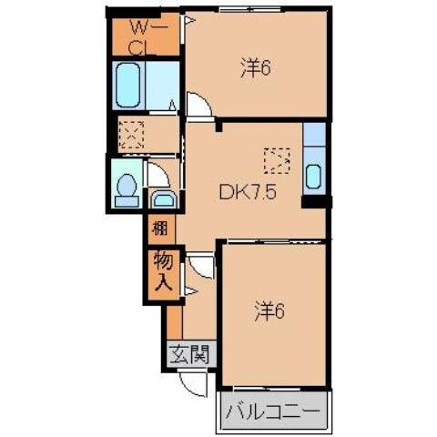 間取り図 和歌山線/下兵庫駅 徒歩11分 1階 築8年