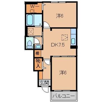 間取図 和歌山線/下兵庫駅 徒歩11分 1階 築8年
