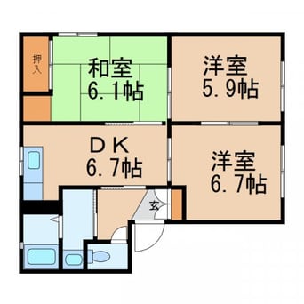 間取図 シャーメゾンくすの木