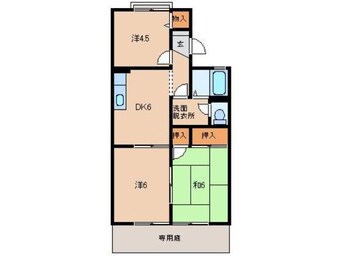 間取図 グリーンフル岩中