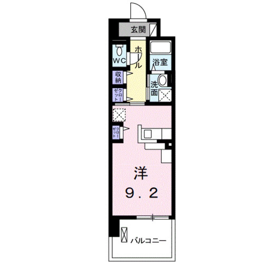 間取図 きのくに線・紀勢本線/和歌山駅 徒歩7分 3階 築7年