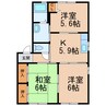 ラウンド.1 3Kの間取り