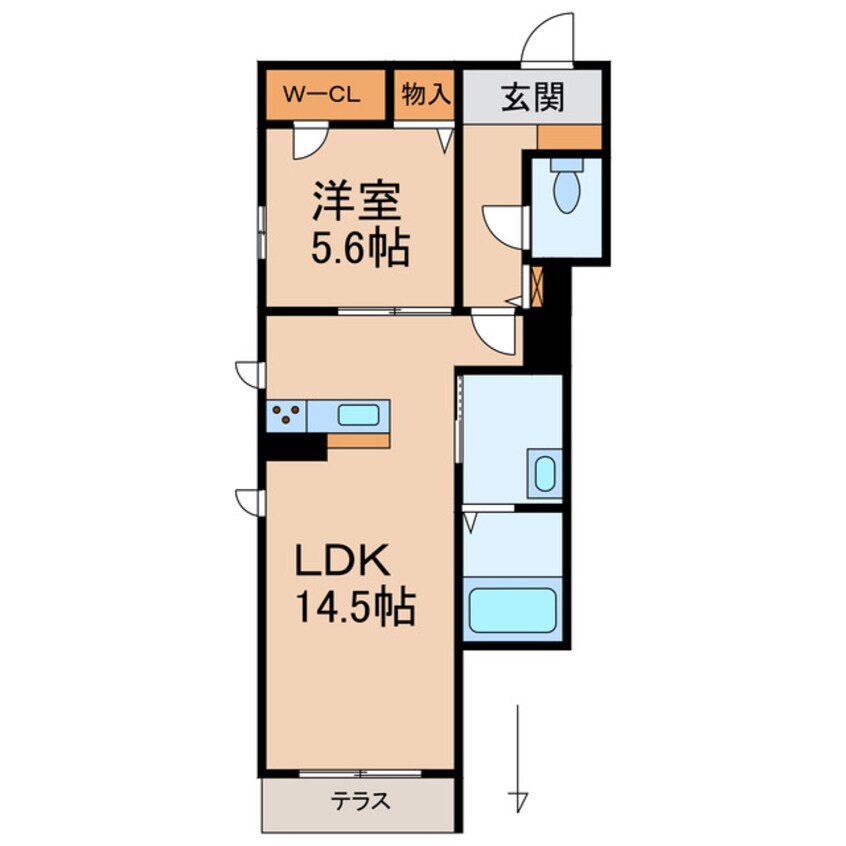 間取図 シャーメゾン黒田
