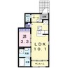 ヴィクトワールＡ 1LDKの間取り