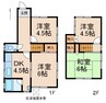 一戸建１５３３５ 4DKの間取り