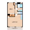 リュミエール 1LDKの間取り