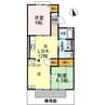 エル タチバナ　B棟 2LDKの間取り