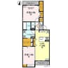 D-ROOM和歌山黒田 2LDKの間取り