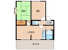 カーサポポ 2LDKの間取り