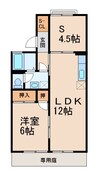 アーデンの森 1LDK+Sの間取り