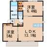 和歌山線/岩出駅 バス:10分:停歩8分 1階 築15年 2LDKの間取り