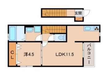 間取図 クラウンハイツ岡田Ａ棟