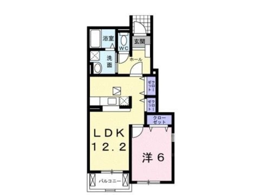 間取図 和歌山線/下兵庫駅 徒歩6分 1階 築19年