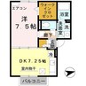 ヴィヴレ堀川 1DKの間取り