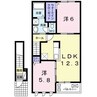 つきの詩Ⅱ 2LDKの間取り