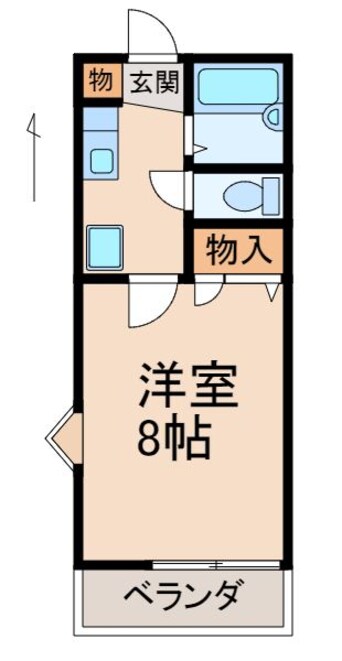 間取図 ヴィラ・サンライズＡ ＮＯＲＴＨ