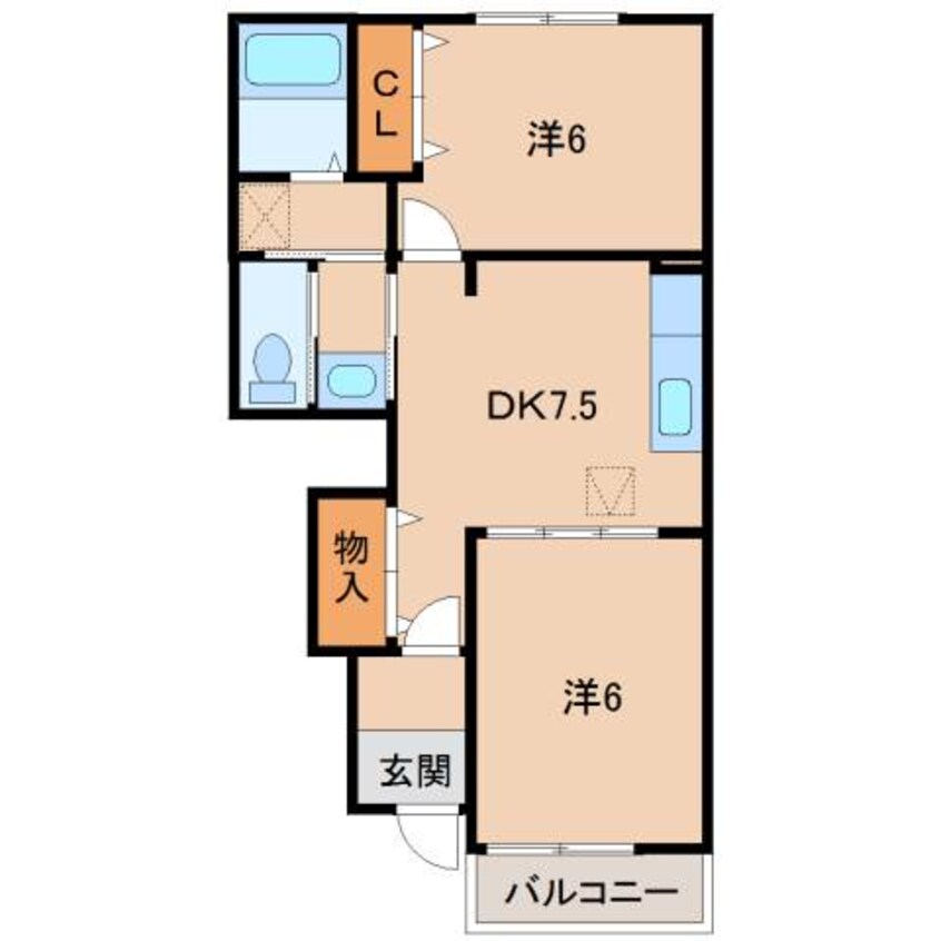 間取図 和歌山線/高野口駅 徒歩10分 1階 築20年