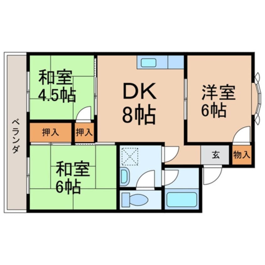 間取図 ヴィラ貴志川