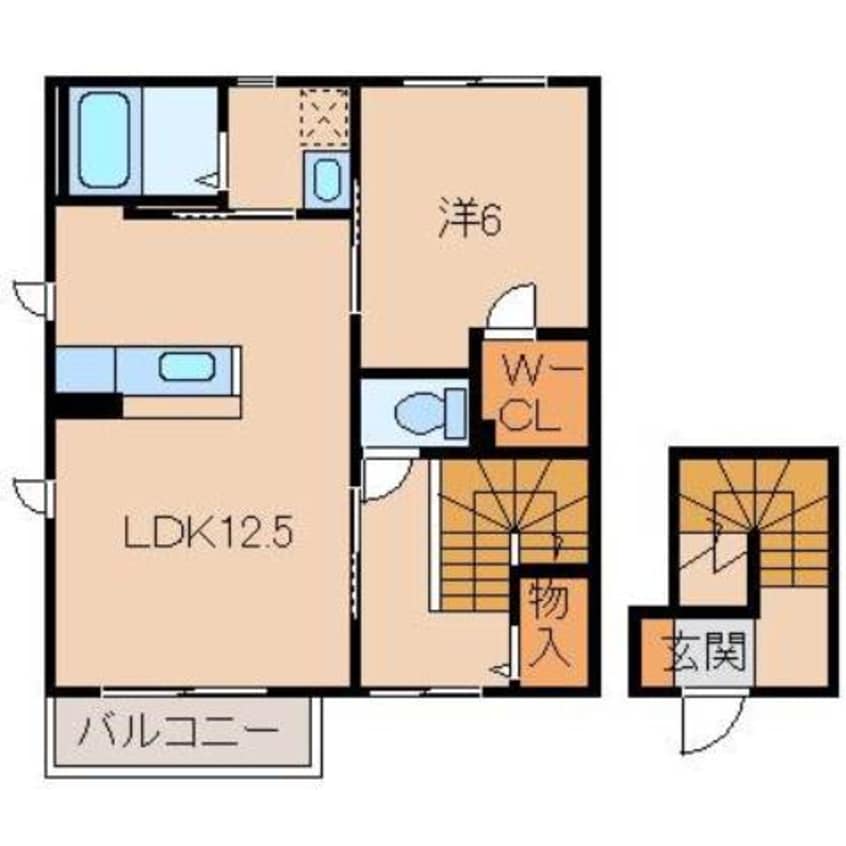 間取図 イマージュ黒田Ⅱ