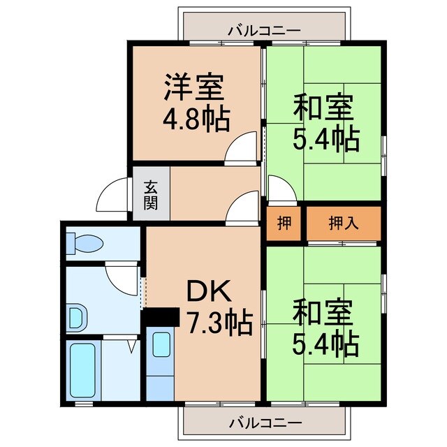 間取り図 フレグランス神前