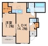 エテルノ セロ 1LDKの間取り