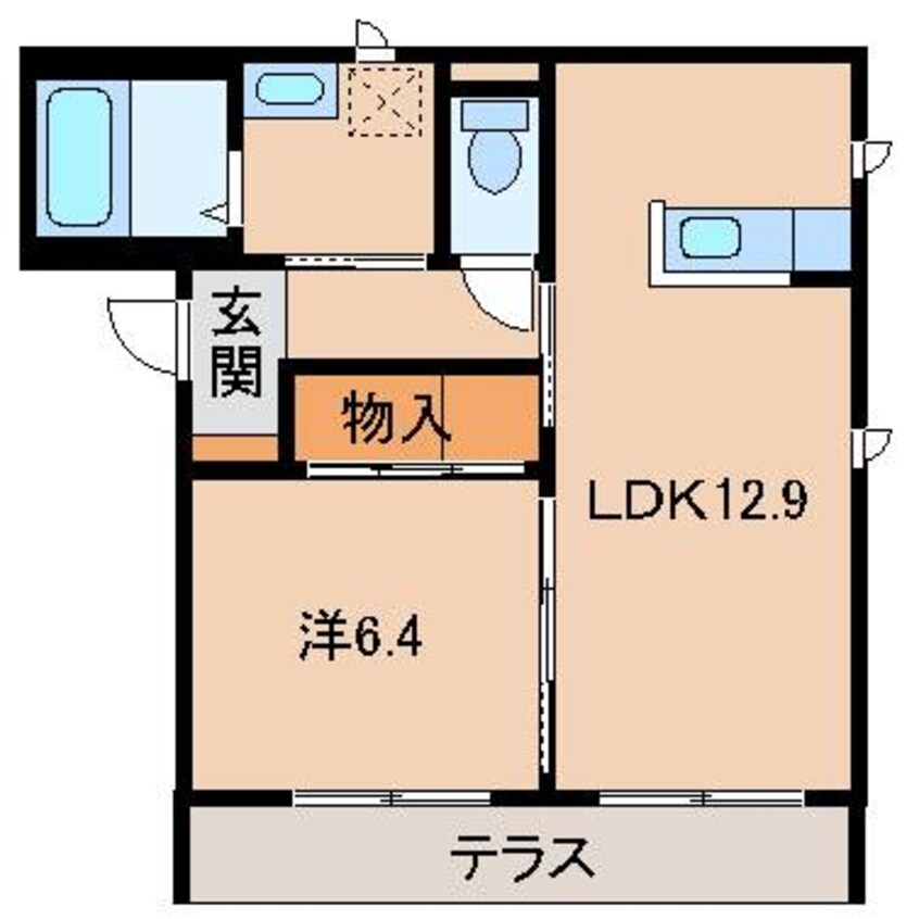 間取図 南海本線/和歌山市駅 バス4分県庁前下車:停歩4分 1階 築9年