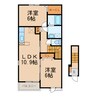 和歌山線/名手駅 徒歩8分 2階 築5年 2LDKの間取り