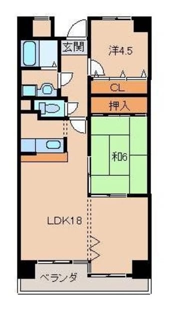間取図 グリーンヒル波分