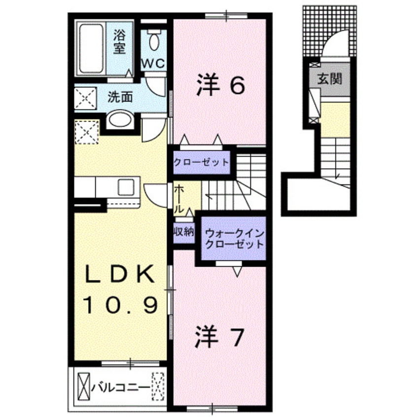 間取図 ピオニール紀の川Ⅱ