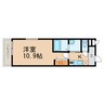 フジパレス黒田Ⅴ番館 1Kの間取り