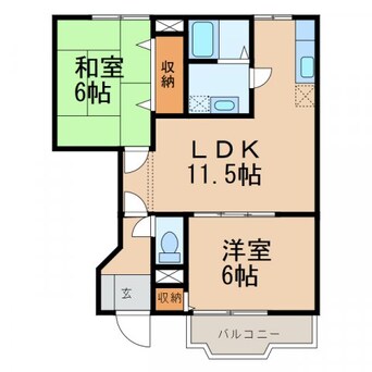 間取図 joli cour A