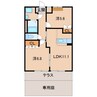 和歌山線/紀伊山田駅 徒歩4分 1階 築20年 2LDKの間取り