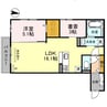 D-room日前宮前 1LDKの間取り