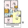 メゾンドヒル 3LDKの間取り