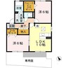 グリーンゲイブルズ　Ｂ棟 2LDKの間取り