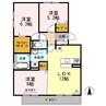 メゾンドヒル 3LDKの間取り