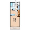 ルーチェ秋月 1Rの間取り