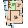 ピッコロハウス 2LDKの間取り